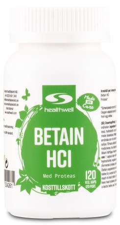 Healthwell Betaiini HCL, Terveys & Hyvinvointi - Healthwell