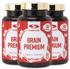 Pienoiskuva Healthwell Brain Premium, 180 kapselia