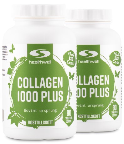 Pienoiskuva Healthwell Collagen 1000 Plus, 180 tablettia