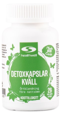 Healthwell Detox-kapselit Ilta, Terveys & Hyvinvointi - Healthwell