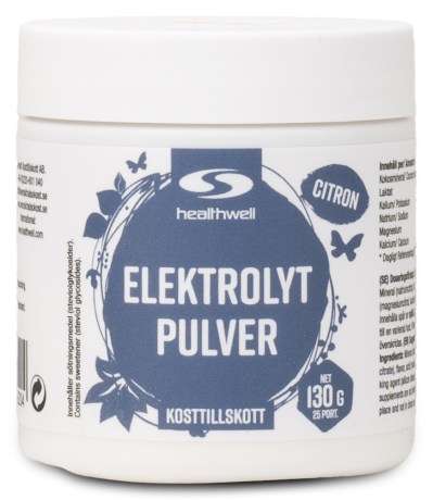 Pienoiskuva Healthwell Active Elektrolyyttijauhe - kopia, Sitruuna, 130 g