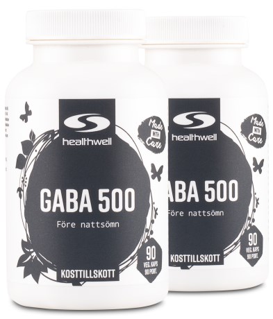 Pienoiskuva Healthwell GABA 500, 180 kapselia