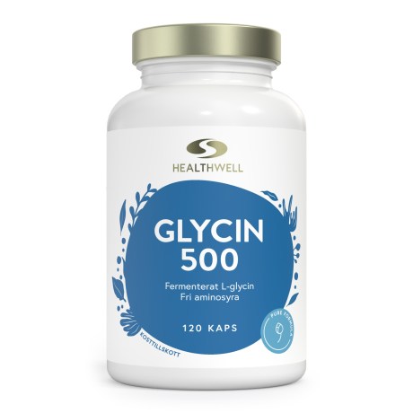 Pienoiskuva Healthwell Glysiini 500, 120 kapselia