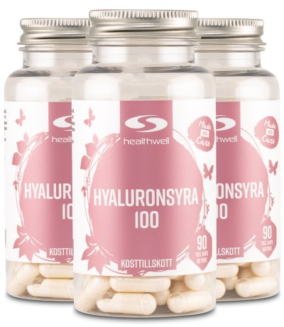 Pienoiskuva Healthwell Hyaluronihappo 100, 270 kapselia