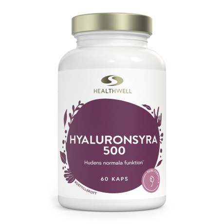 Pienoiskuva Healthwell Hyaluronihappo 500, 60 kapselia