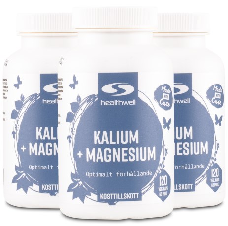 Pienoiskuva Healthwell Kalium+Magnesium, 360 kapselia