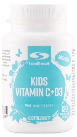Healthwell C + D3 Lasten Vitamiini, Terveys & Hyvinvointi - Healthwell