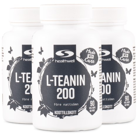 Pienoiskuva Healthwell L-teaniini 200, 270 kapselia