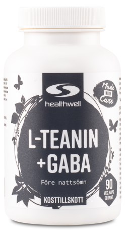 Healthwell L-Teaniini + GABA, Terveys & Hyvinvointi - Healthwell