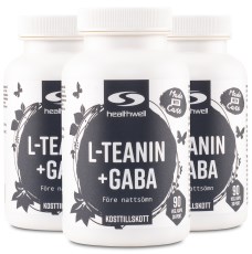 Pienoiskuva Healthwell L-Teaniini + GABA, 270 kapselia