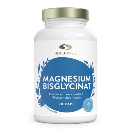 Pienoiskuva Healthwell Magnesiumglysinaatti, 90 kapselia