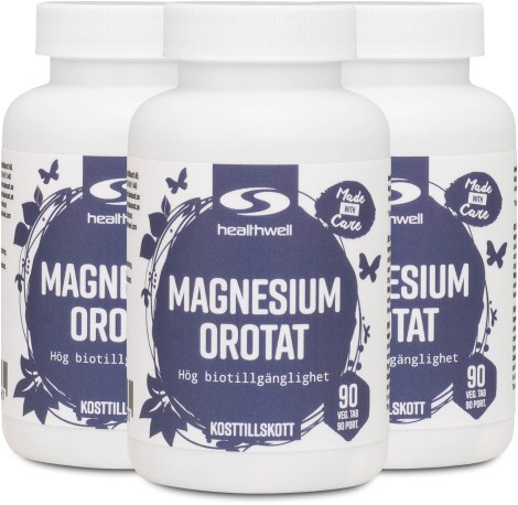 Pienoiskuva Healthwell Magnesiumorotaatti 1000, 270 tablettia