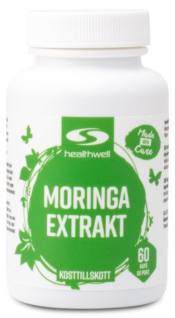 Pienoiskuva Healthwell Moringa Uute, 60 kapselia