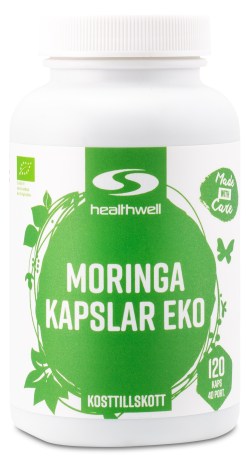Pienoiskuva Healthwell Moringa Kapselit EKO, 120 kapselia
