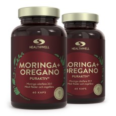 Pienoiskuva Healthwell Moringa +Oregano Puraktiv, 120 kapselia