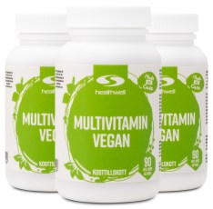Pienoiskuva Healthwell Monivitamiini Vegaaninen, 270 kapselia