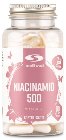 Healthwell Niacinamid 500, Terveys & Hyvinvointi - Healthwell