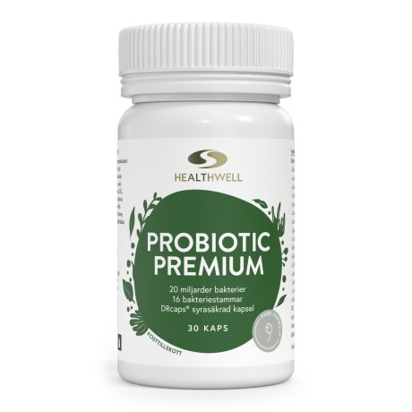Pienoiskuva Healthwell Probiotic Premium Maitohappobakteeri, 30 kapselia