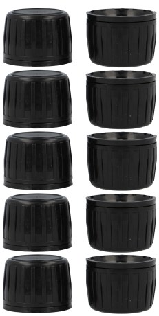 Pienoiskuva Healthwell PURE korkki lasi- ja PET-pulloihin, 10-pack, Musta