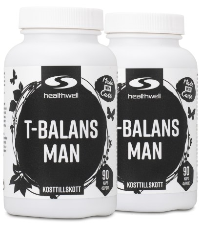 Pienoiskuva Healthwell T-Tasapaino Mies, 180 kapselia