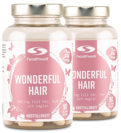 Pienoiskuva Healthwell Wonderful Hair, 180 kapselia