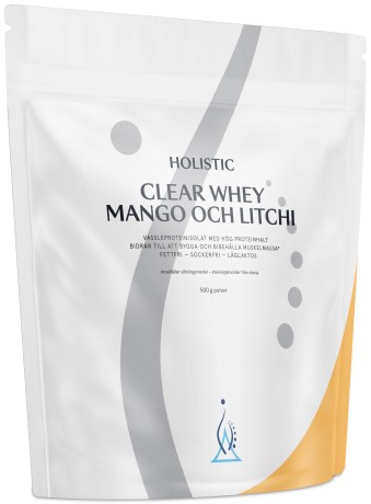 Pienoiskuva Holistic Clear Whey Protein , Mango ja Litsi, 500 g