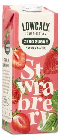 Pienoiskuva Lowcaly Hedelm�juoma, Mansikka, 1 l