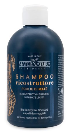 MaterNatura SOS Reconstructing Shampoo with Mate Leaves, Kauneudenhoito - MaterNatura