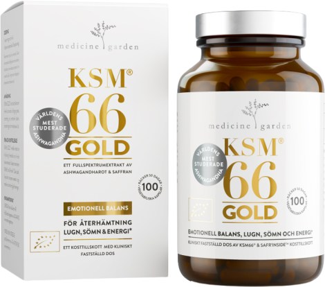 Pienoiskuva MedicineGarden KSM66 Gold Luomu, 100 kapselia