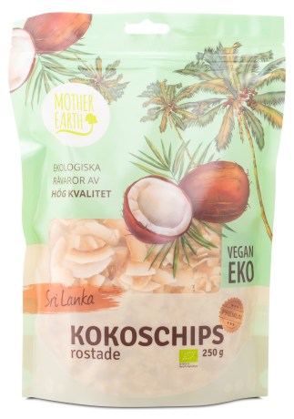 Pienoiskuva Mother Earth Paahdetut Premium Kookoslastut EKO, 250 g