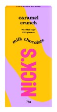 Pienoiskuva Nicks Milk Chocolate, Caramel Crunch, 75 g