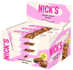 Pienoiskuva Nicks Nut Bar, Peanut Crunch, 12 kpl