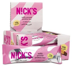 Pienoiskuva Nicks Protein Bar , Salty Peanut, 12 kpl