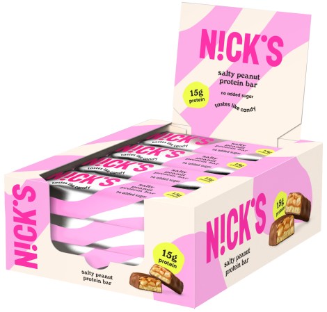 Pienoiskuva Nicks Protein Bar , Salty Peanut, 12 kpl