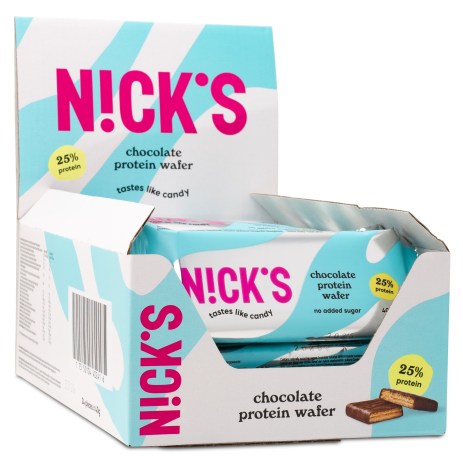 Pienoiskuva Nicks Protein Wafer, Suklaa, 24 kpl