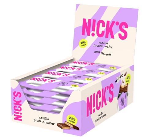 Pienoiskuva Nicks Protein Wafer, Vanilja, 24 kpl