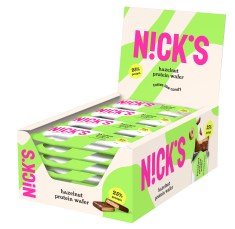 Pienoiskuva Nicks Protein Wafer, Hasselp�hkin�, 24 kpl