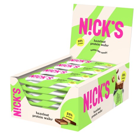 Pienoiskuva Nicks Protein Wafer, Hasselp�hkin�, 24 kpl