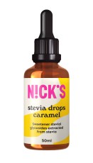 Pienoiskuva Nicks Stevia Drops, Caramel, 50 ml