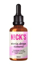 Pienoiskuva Nicks Stevia Drops, Maustamaton, 50 ml