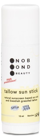 Pienoiskuva No Bond Beauty Tallow Sun Stick, 15 ml, Luonnollinen