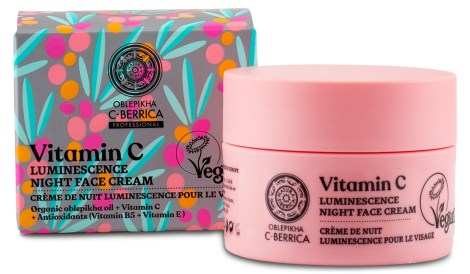 NS Oblepikha C-Berrica Luminescence Night Face Cream, Kauneudenhoito - Natura Siberica