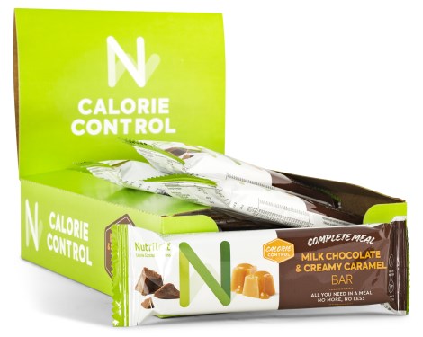 Pienoiskuva Nutrilett Ateriankorvikepatukka, Milk chocolate & Creamy caramel, 15-pack