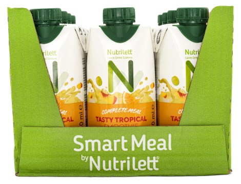 Pienoiskuva Nutrilett Complete Meal Ateriankorvikejuoma, Tasty Tropical, 12 kpl