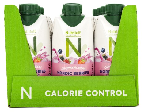 Pienoiskuva Nutrilett Complete Meal Ateriankorvikejuoma, Nordic Berries, 12 kpl