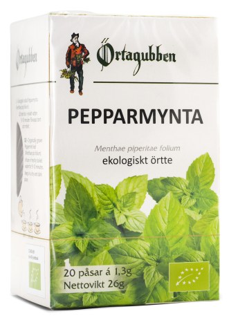 Pienoiskuva �rtagubben Piparminttu Tee, Teepusseissa, Luomu, 20 pussia