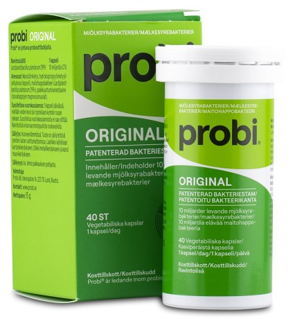 Pienoiskuva Probi Original Maitohappobakteerit, 40 kapselia