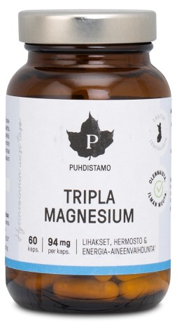 Pienoiskuva Puhdistamo Tripla Magnesium, 120 kapselia