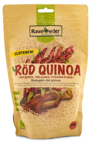RawPowder Punainen Kvinoa, Luomu, Elintarvikkeet - RawPowder