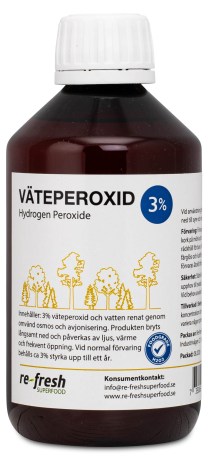 Pienoiskuva Re-fresh Superfood Vetyperoksidi 3%, 300 ml